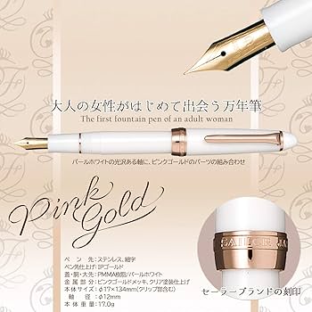 筆記確認＆洗浄済み　旧ニブ　ホワイトゴールド　21金　　セーラー　万年筆 筆記確認＆洗浄済み 旧ニブ ホワイトゴールド 21金 セーラー